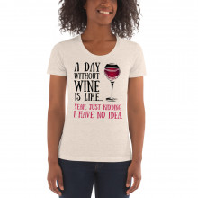Just Kidding Wine Women's Crew Neck T-shirt